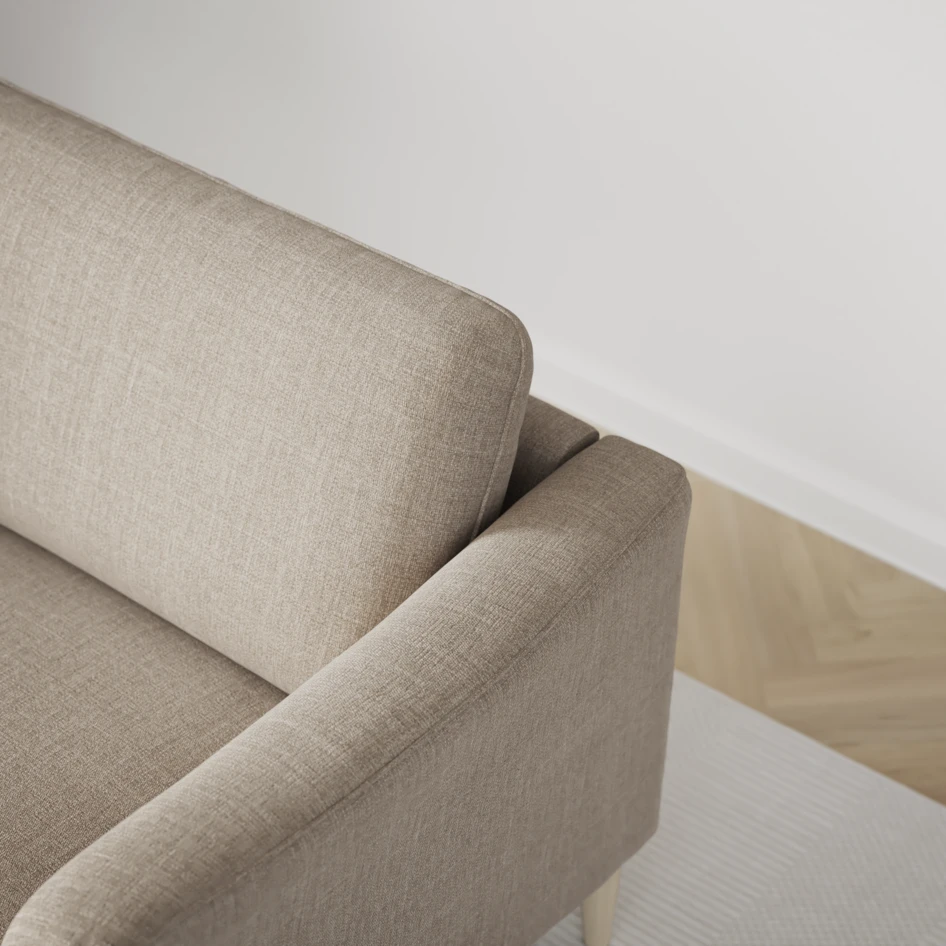 Bridge - 3-sits soffa svängd - Beige