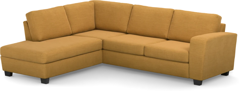 Friday - 2,5-sits soffa med divan vänster - Gul