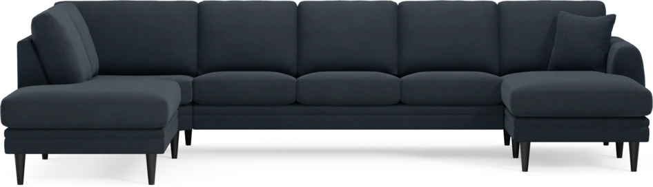 Eden - 3-sits soffa med divan vänster och schäslong höger - Blå
