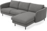 Madison Lux - 2-sits soffa med schäslong höger - Grå