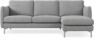 Madison Lux - 2-sits soffa med schäslong höger - Grå