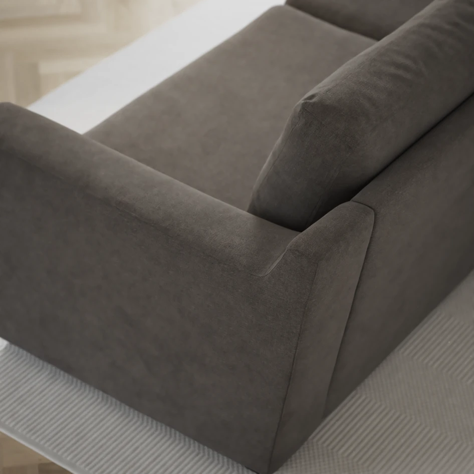 Friday - 2,5-sits soffa med divan vänster - Grå