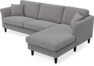 Eden - 2,5-sits soffa med schäslong - Grå