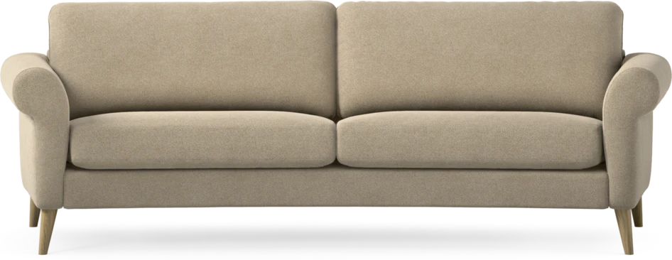 Bridge - 3-sits soffa svängd - Beige