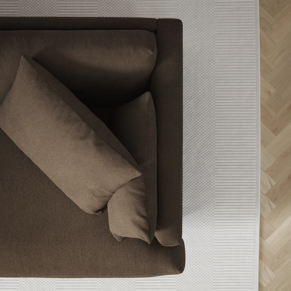 Harper - 3-sits soffa - Brun