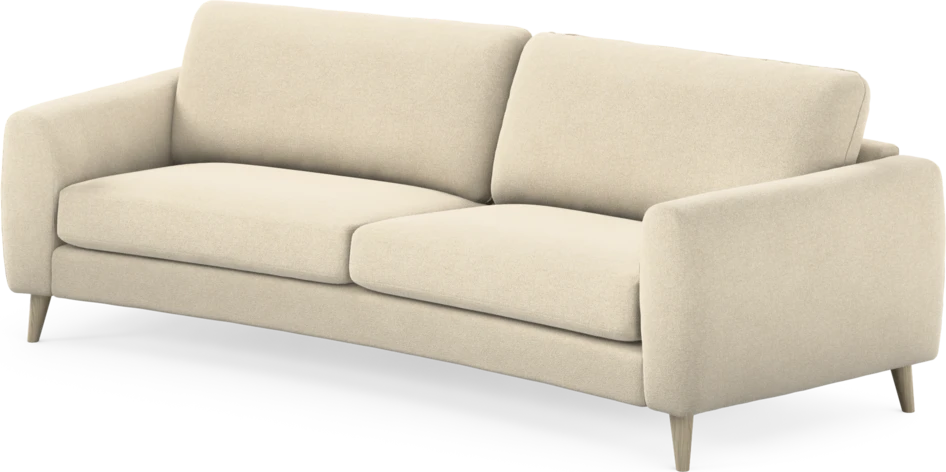 Bridge - 3-sits soffa svängd - Beige