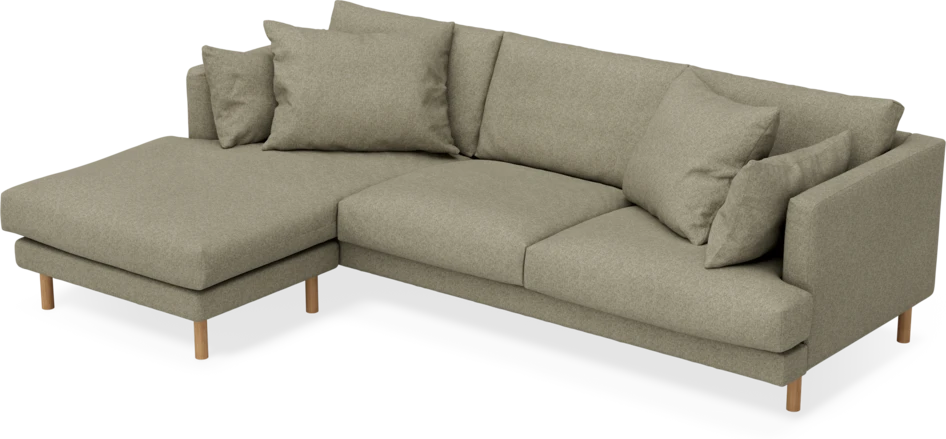 Harper - 4-sits med schäslong vänster - Beige