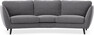 Madison - 3-sits soffa svängd, 70 cm - Grå
