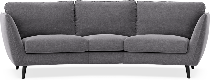 Madison - 3-sits soffa svängd, 70 cm - Grå