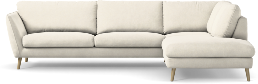 Madison Lux - 3-sits soffa med divan höger - Vit