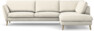 Madison Lux - 3-sits soffa med divan höger - Vit
