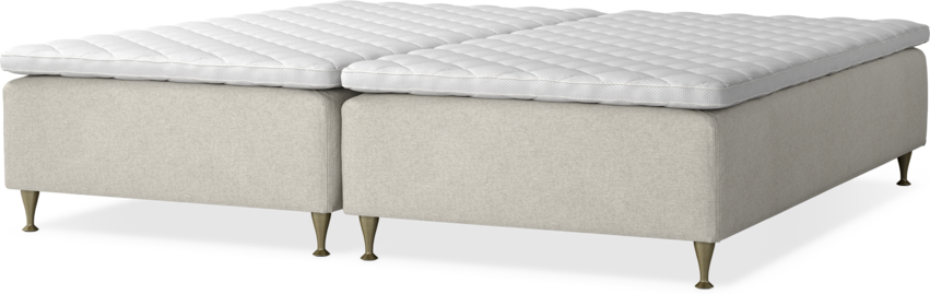 Delux Dream - Ramsäng, dubbelsäng med bäddmadrass - Beige