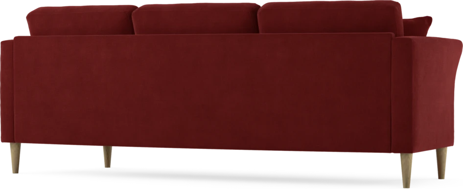 Eden - 3-sits soffa svängd - Röd