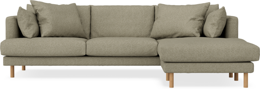 Harper - 4-sits med schäslong höger  - Beige