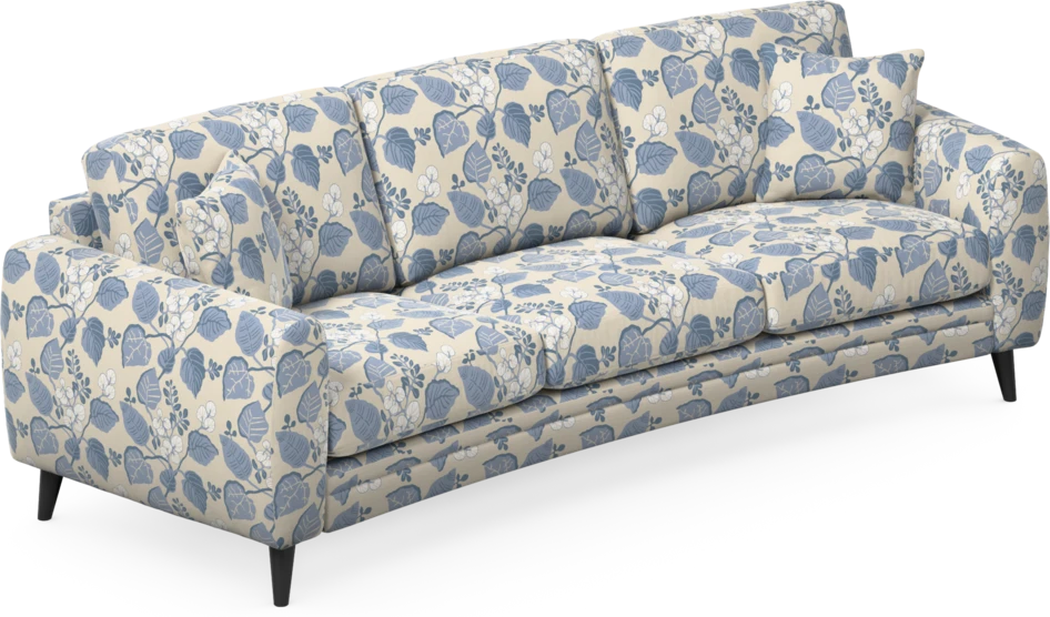 Eden - 3-sits soffa svängd - Flerfärgad