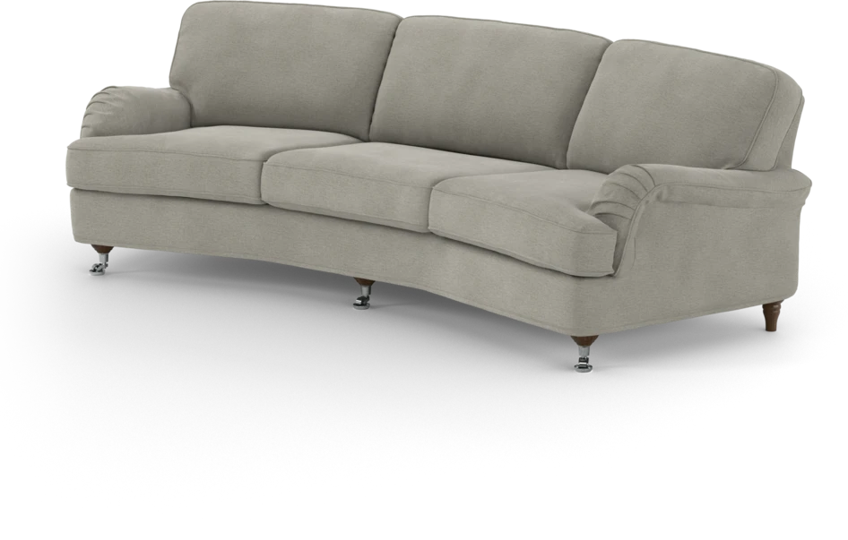 Oxford - 3-sits soffa svängd - Grå