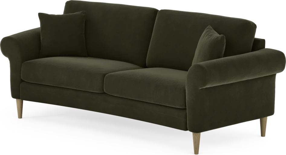 Eden - 2,5-sits soffa svängd - Grön