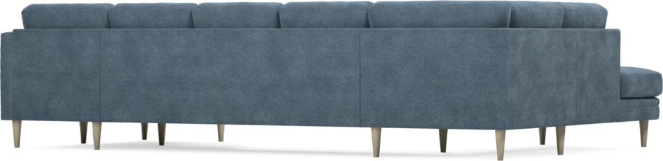 Eden - 3-sits soffa med divan vänster och schäslong höger - Blå