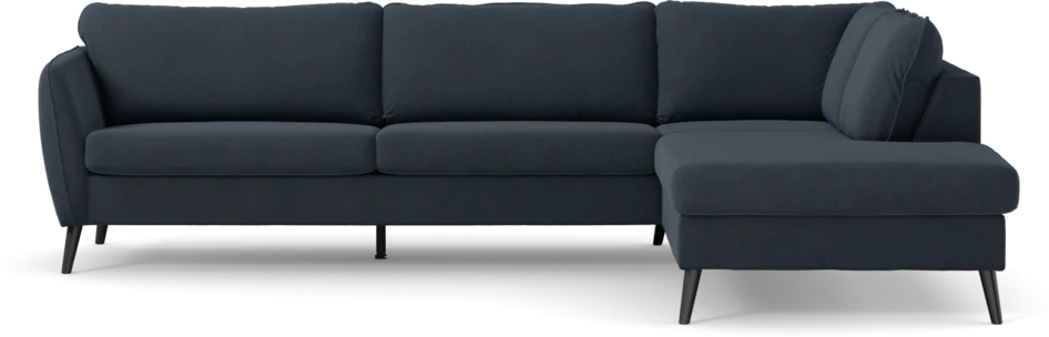 County - 2,5-sits soffa med divan höger - Blå