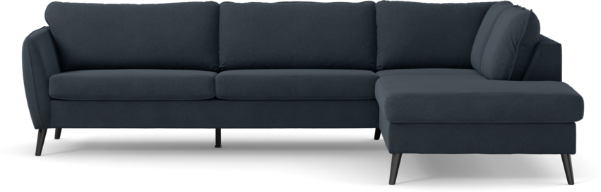 County - 2,5-sits soffa med divan höger - Blå