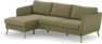 County - 3-sits soffa med flyttbar schäslong - Grön