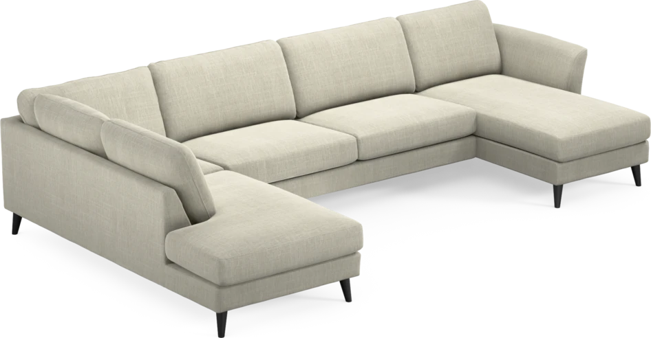 Bridge - 3-sits soffa med divan vänster och schäslong höger - Beige