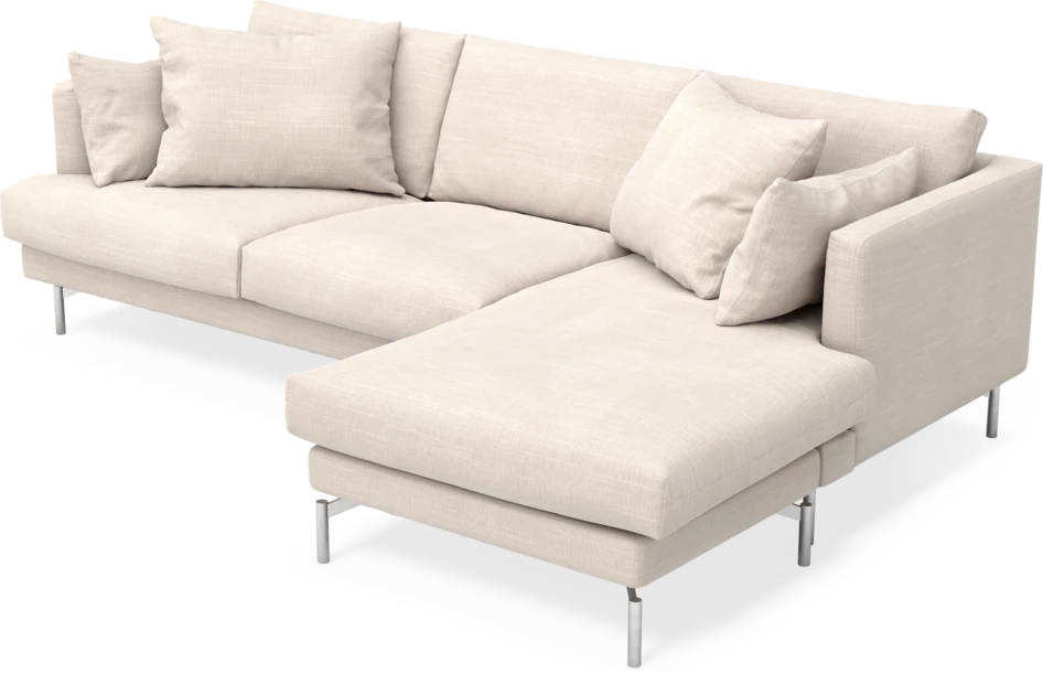 Harper - 4-sits med schäslong höger  - Beige