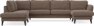 Bridge - 3-sits soffa med divan vänster och schäslong höger - Beige