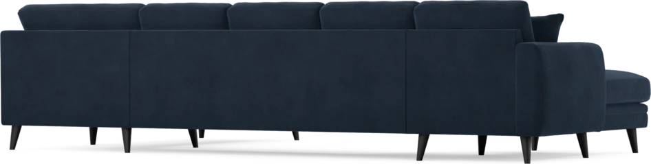 Eden - 3-sits soffa med schäslong vänster och divan höger - Blå