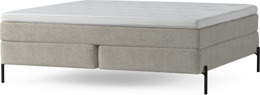 Delux Sense - Kontinentalsäng, dubbelsäng med bäddmadrass och sängben