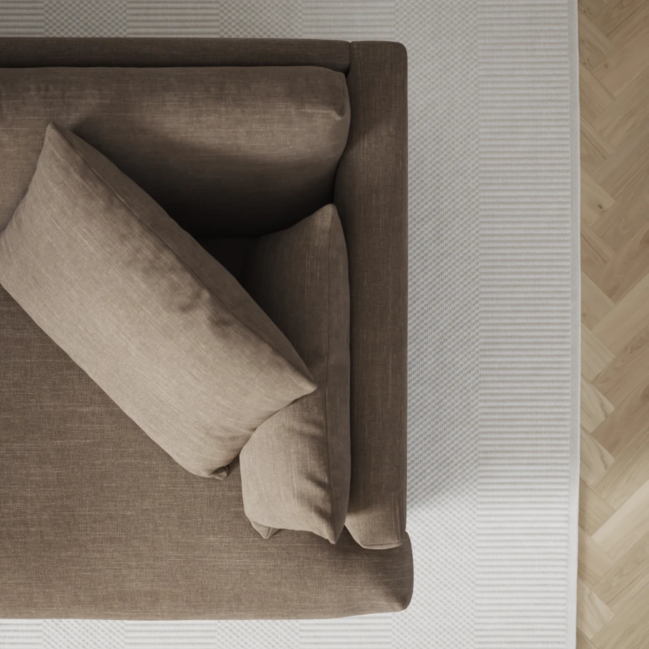 Harper - 3-sits soffa - Brun