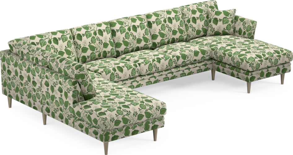 Eden - 3-sits soffa med divan vänster och schäslong höger - Flerfärgad
