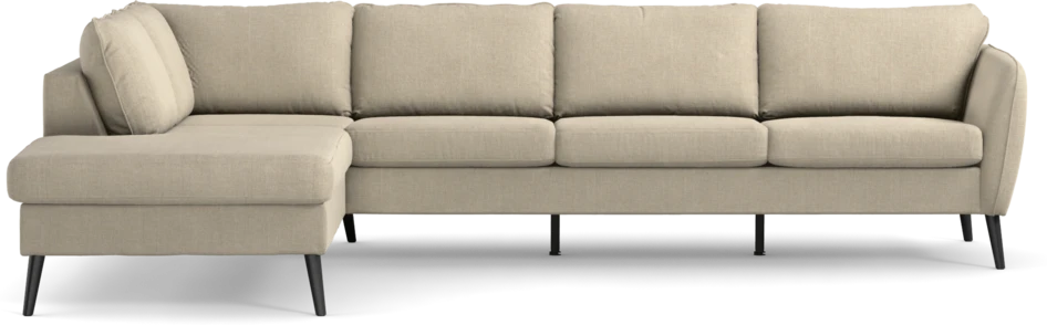 County - 3-sits soffa med divan vänster - Beige