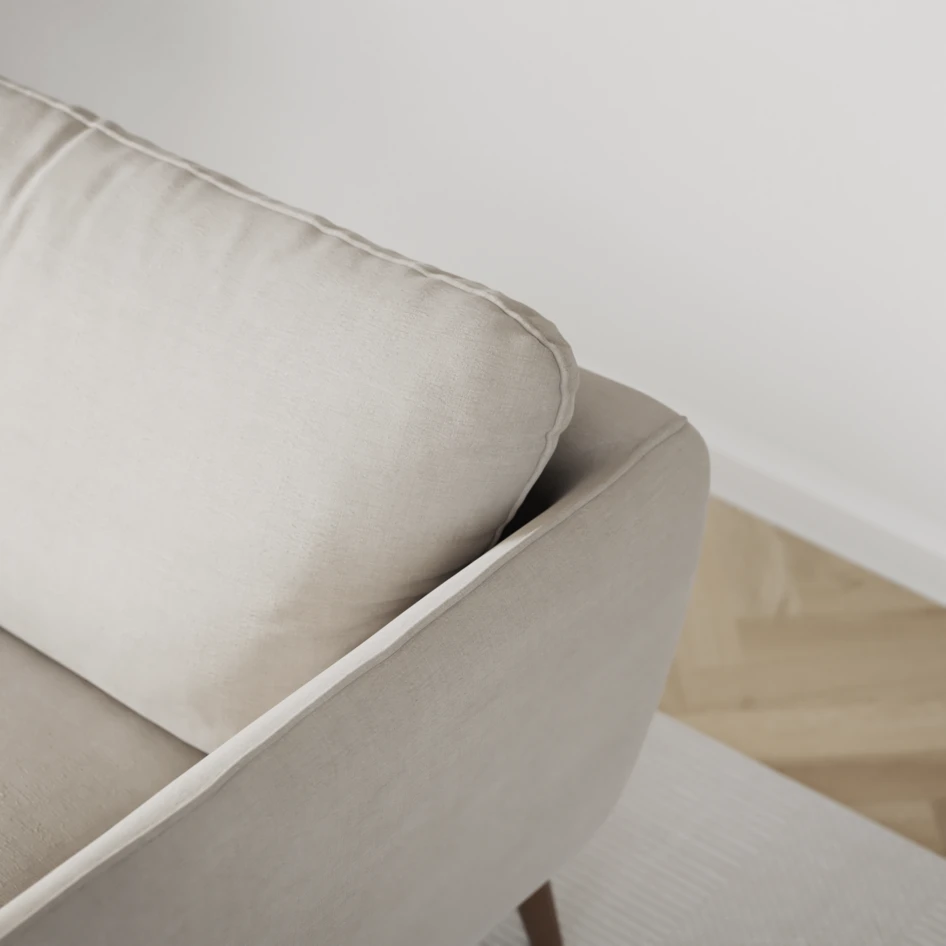 Madison Lux - 2-sits soffa med divan vänster och höger - Beige
