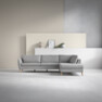 County - 2,5-sits soffa med divan höger - Grå