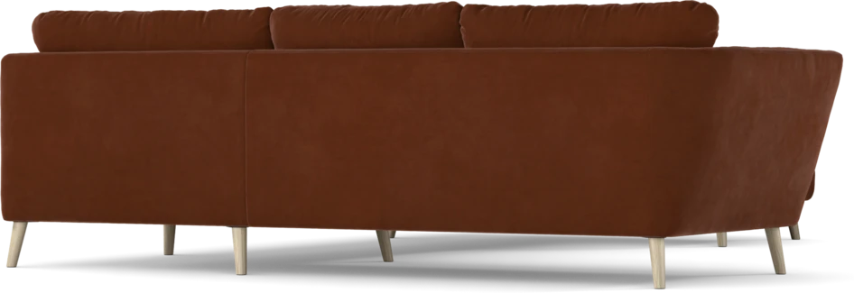 Madison Lux - Hörnsoffa med schäslong höger - Orange