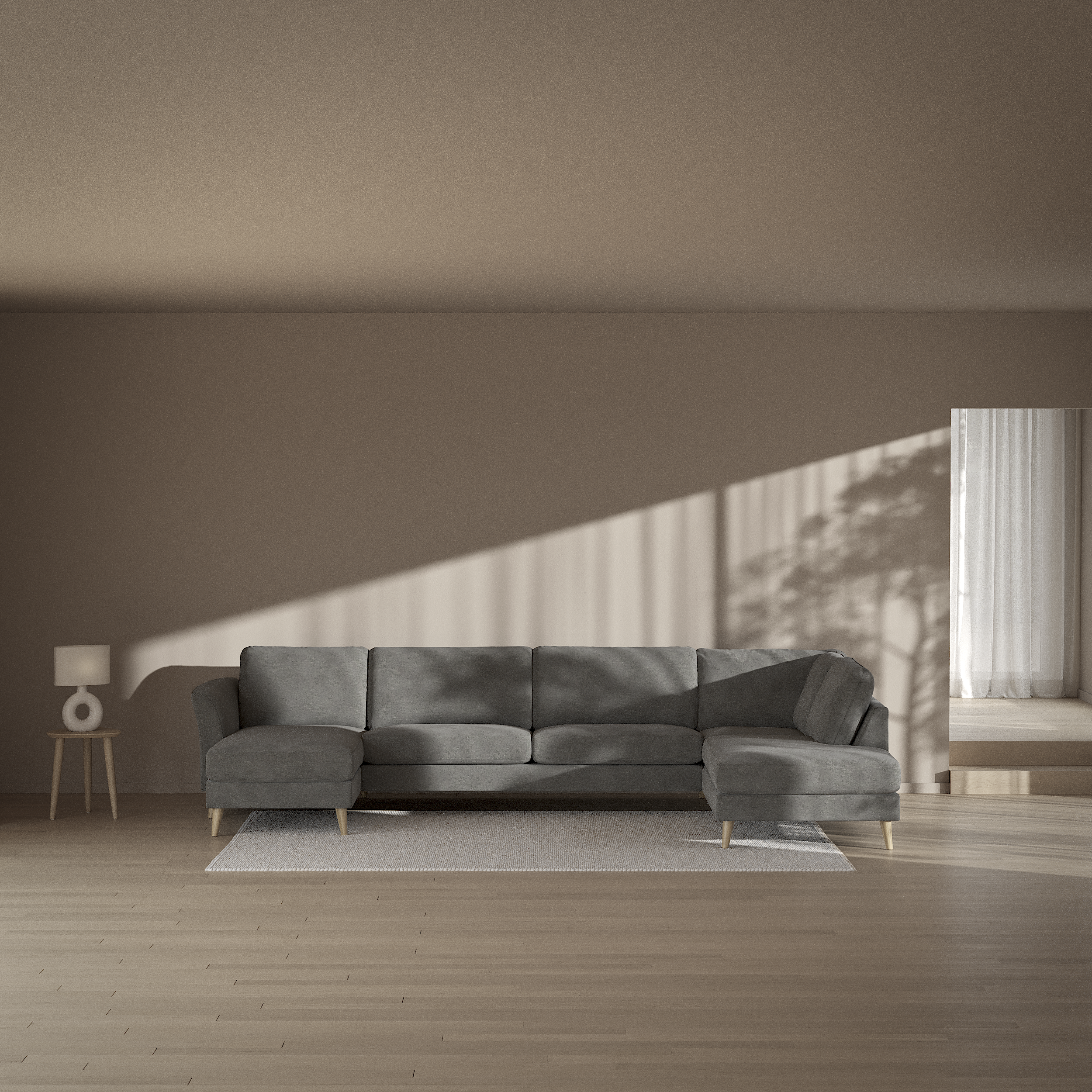 Bridge - 3-sits soffa med schäslong vänster och divan höger - inspiration