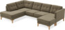 Rio - 3-sits soffa med divan vänster och schäslong höger - Grön