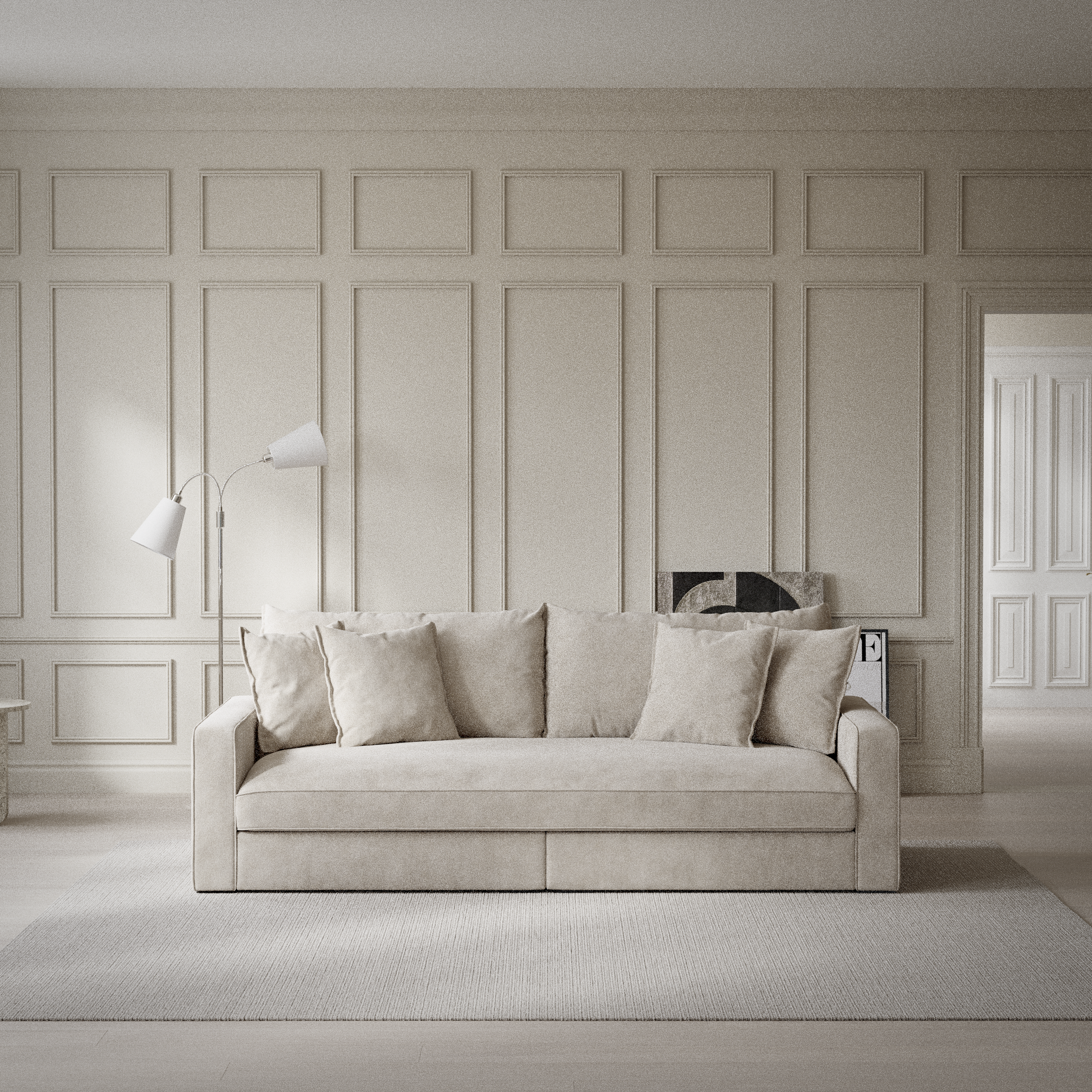 Rossi - 3-sits soffa, hel dyna - inspiration