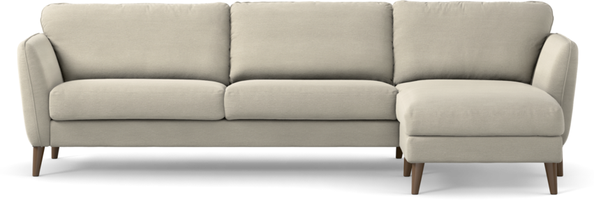 Bridge - 3-sits soffa med schäslong höger - Beige