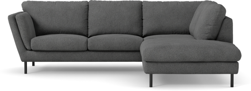 Madison Lux - 2-sits soffa med divan höger - Vit