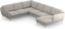 Madison Lux - Hörnsoffa med schäslong höger - Grå