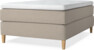 Delux Dream - Kontinentalsäng, enkelsäng 140 cm med bäddmadrass - Beige