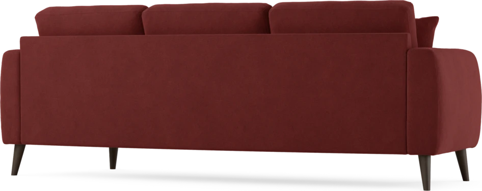 Eden - 3-sits soffa svängd - Röd
