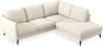 Madison Lux - 2-sits soffa med divan höger - Vit