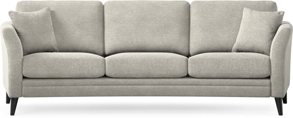 Eden - 3-sits soffa svängd - Grå