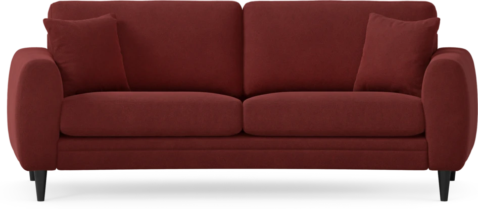 Eden - 2,5-sits soffa svängd - Röd