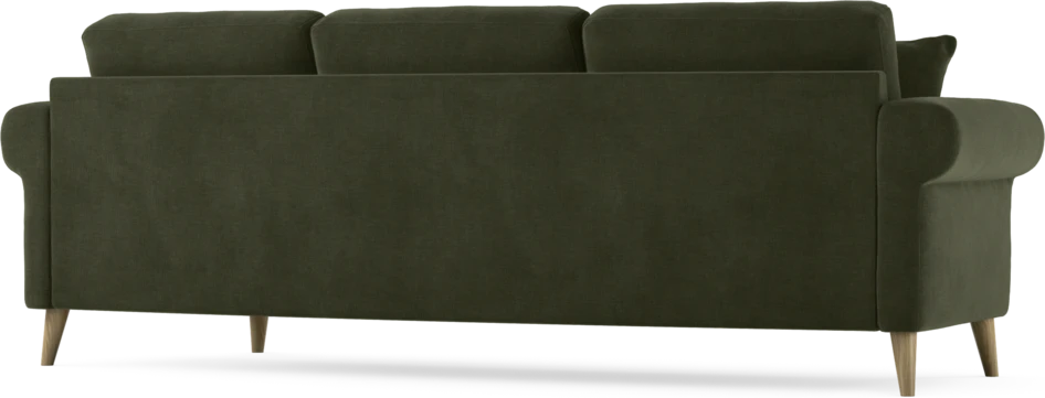 Eden - 3-sits soffa svängd - Grön
