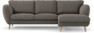 Madison Lux - 2-sits soffa med schäslong höger - Brun
