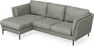 Madison Lux - 2-sits soffa med schäslong vänster - Turkos